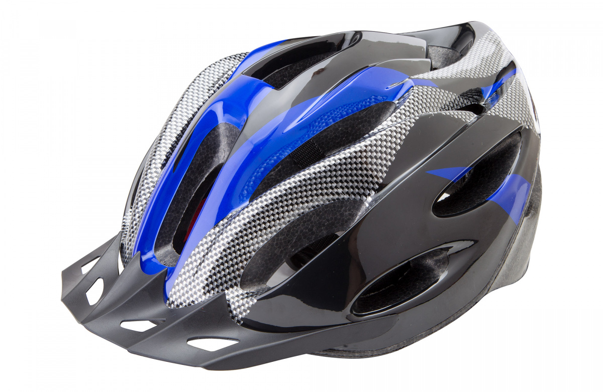 Шлем ВЕЛО защит. FSD-HL021 (in-mold) (L) 58-60 см, чёрно-синий 600122
