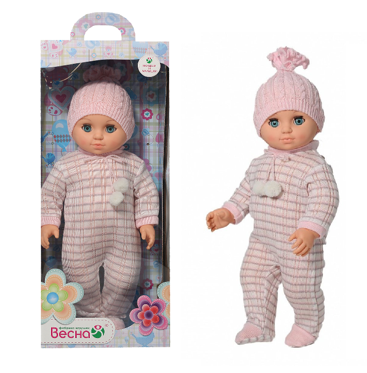 Кукла В4119 "Весна", Пупс Розовое облако, девочка, 42 см.