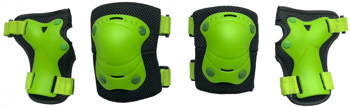 Защита Safety line 400 (M) (локтей, коленей) черно-зеленый